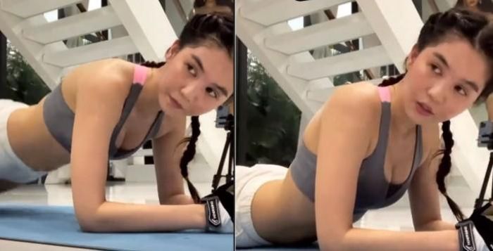 Mặt mộc xinh đẹp của Ngọc Trinh. Ảnh FBNV