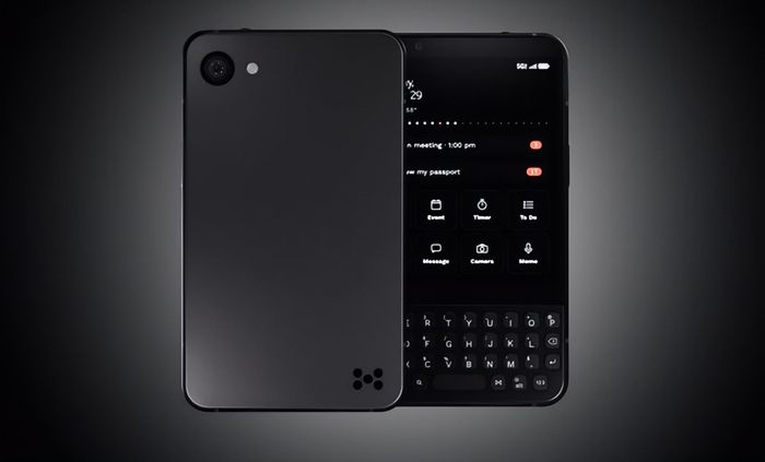 Minimal Phone 2 - màn hình OLED và bàn phím QWERTY cải tiến. (Ảnh: Minimal)