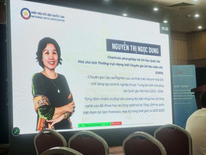 Bà Nguyễn Thị Ngọc Dung có nhiều kinh nghiệm trong việc xây dựng và hỗ trợ mạng lưới chuyên gia. 