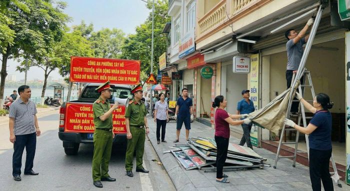 Kiên quyết xử lý những vi phạm. Ảnh: Đức Tuấn