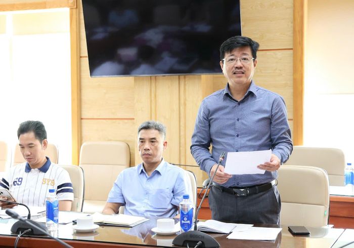Ông Vũ Mạnh Cường - Trung tâm Truyền thông – Giáo dục sức khỏe Trung ương phát biểu. Ảnh: Trần Minh