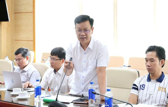 Ông Nguyễn Ngọc Đức - Phó Tổng Biên tập Báo Sức khoẻ và Đời sống phát biểu.  Ảnh: Trần Minh