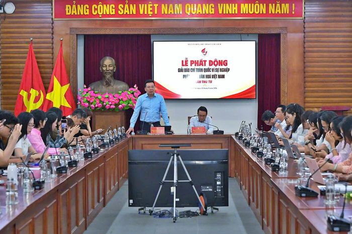Toàn cảnh Lễ phát động Giải Báo chí toàn quốc “Vì sự nghiệp phát triển văn hóa Việt Nam” lần thứ Tư – 2026.