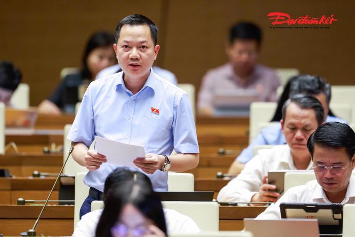 Đại biểu Trịnh Xuân An phát biểu (Ảnh: Quang Vinh)