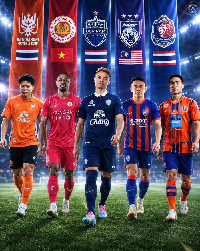 Năm đại diện của Đông Nam Á dự AFC Champions League Elite. Ảnh: ASEAN Football