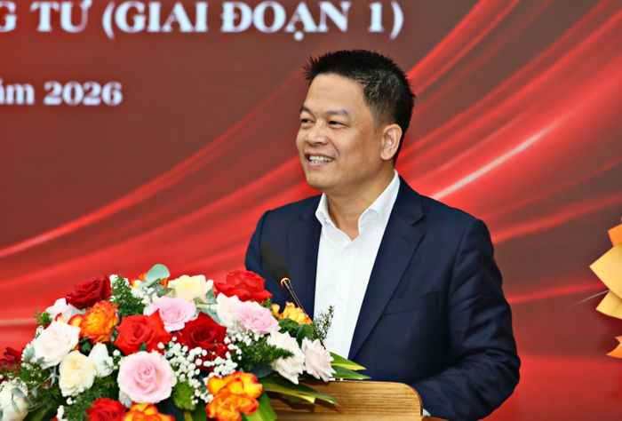  Ông Nguyễn Ngọc Nghị, Phó tổng giám đốc T&T Group, phát biểu tại lễ ký kết. Ảnh: Anh Chiến. 