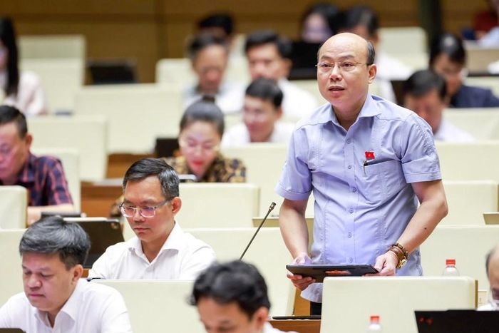 Đại biểu Hoàng Văn Nghĩa phát biểu