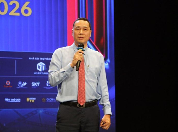 TS. Phạm Huy Quang, Hiệu trưởng Trường Đại học Sân khấu - Điện ảnh TP.HCM, Trưởng Ban tổ chức nêu những điểm khác biệt đáng chú ý của YOUTH CINEFEST 2026