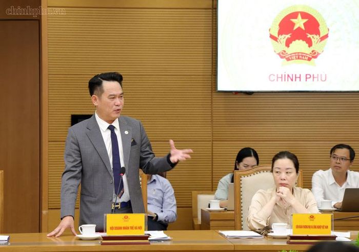 Đại diện các doanh nghiệp phát biểu - Ảnh: chinhphu.vn/Gia Huy