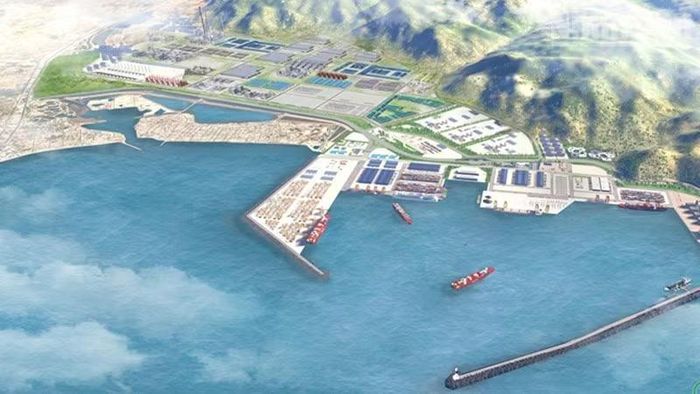 Phối cảnh khu công nghiệp-đô thị - Cảng Cà Ná.
