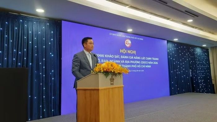 Ông Phạm Quang Nhật, Giám đốc Trung tâm Xúc tiến Thương mại và Đầu tư Thành phố Hồ Chí Minh (ITPC) phát biểu tại sự kiện. (Ảnh: CAO TÂN)