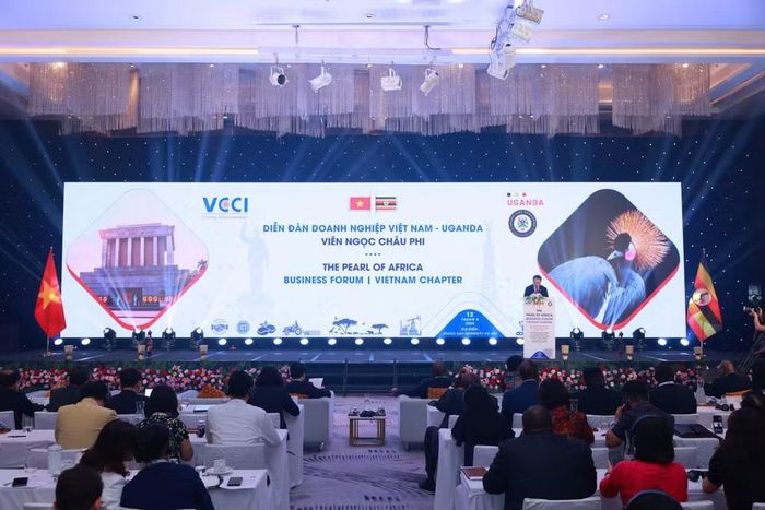 Diễn đàn Doanh nghiệp Việt Nam-Uganda tại Hà Nội sáng 12/8. (Ảnh: BTC)