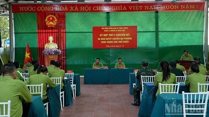 Diễn tập phần vận hành cơ chế hầm chỉ huy.