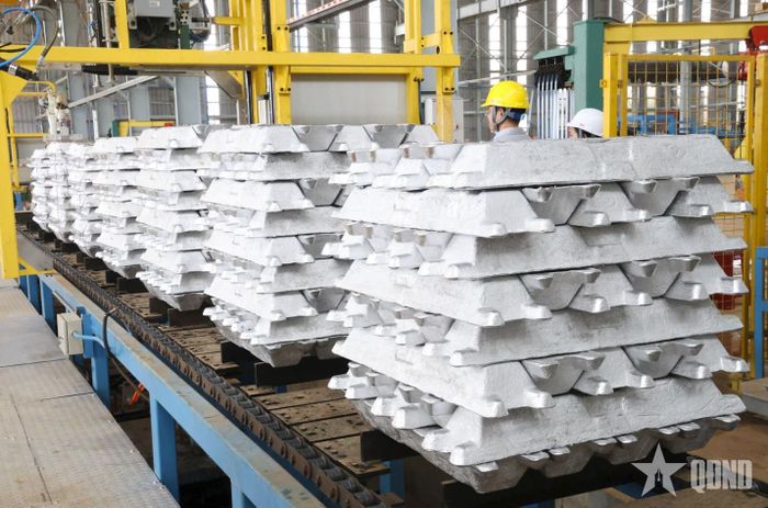 Sản phẩm nhôm thỏi của Nhà máy Điện phân nhôm Đắk Nông.