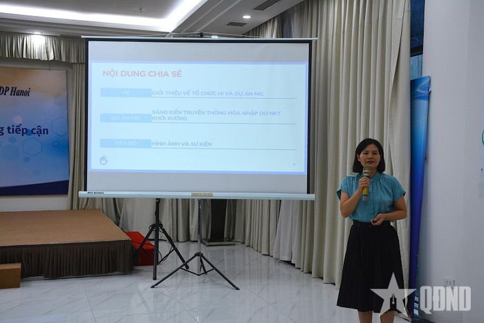  Bà Nguyễn Thị Ngọc Hà, Quản lý Dự án MIC, tổ chức HI tại Việt Nam chia sẻ về Dự án MIC.