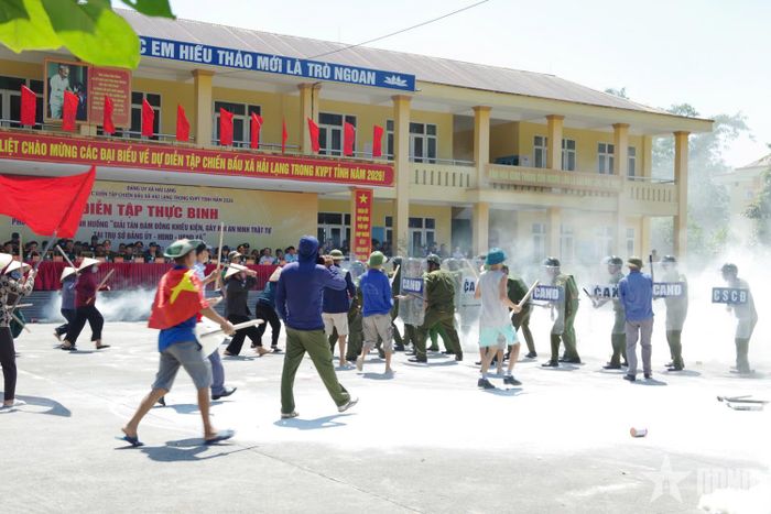 Lực lượng tham gia thực binh nội dung A2.  