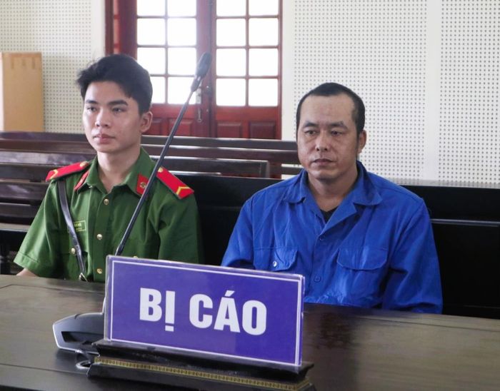 Bị cáo Lương Văn Hưng tại tòa