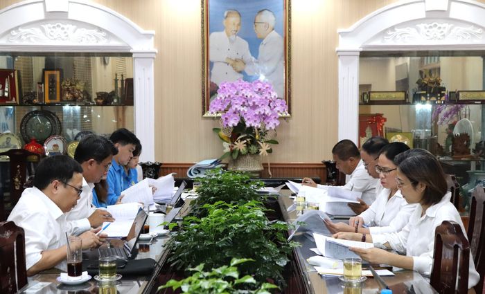  Hội đồng tuyển chọn Giải thưởng Tôn Đức Thắng lần thứ 26 - năm 2026 họp xét duyệt các hồ sơ. Ảnh: THÁI PHƯƠNG 