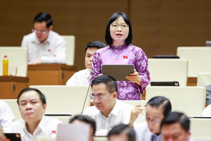  ĐB Nguyễn Thị Việt Nga (Hải Phòng). Ảnh: VIẾT CHUNG 