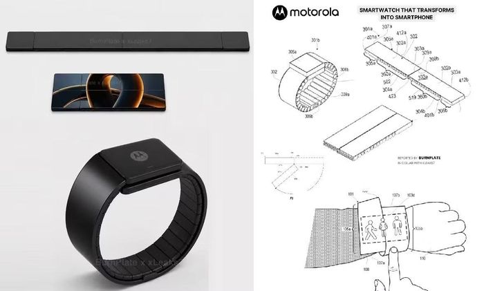 Bằng sáng chế thiết bị đeo biến hình của Motorola.