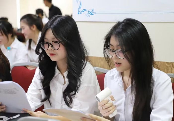 Sinh viên Học viện Phụ nữ Việt Nam.