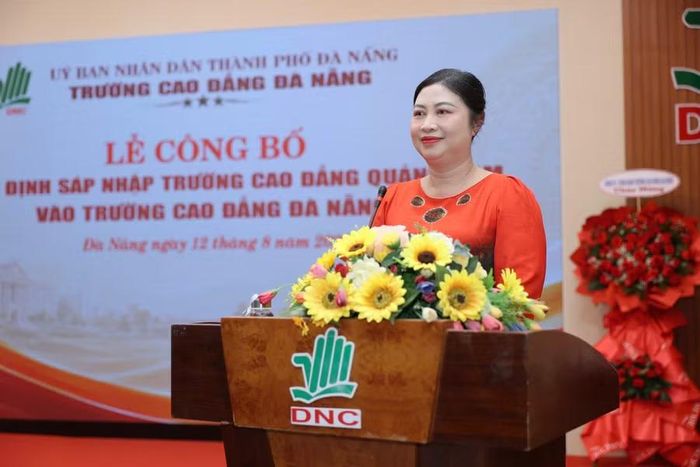 PGS.TS Vũ Thị Phương Anh, quyền Hiệu trưởng Trường Cao đẳng Đà Nẵng.