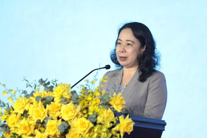Phó Chủ tịch nước Võ Thị Ánh Xuân phát biểu
