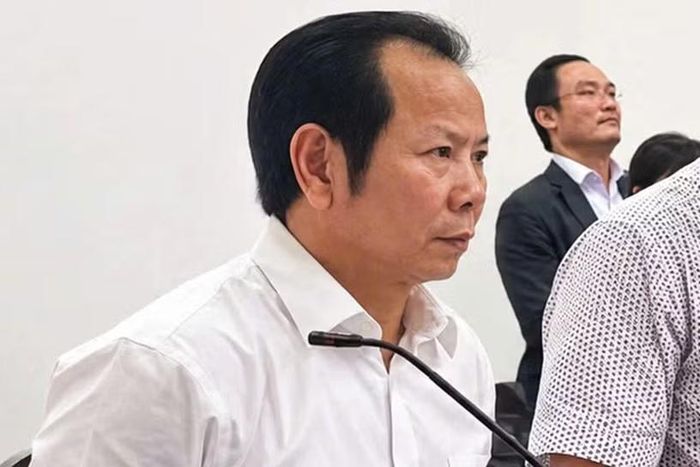 Ông Hồ Ngọc Tiên Trung trong lần dự tòa. ảnh: HD