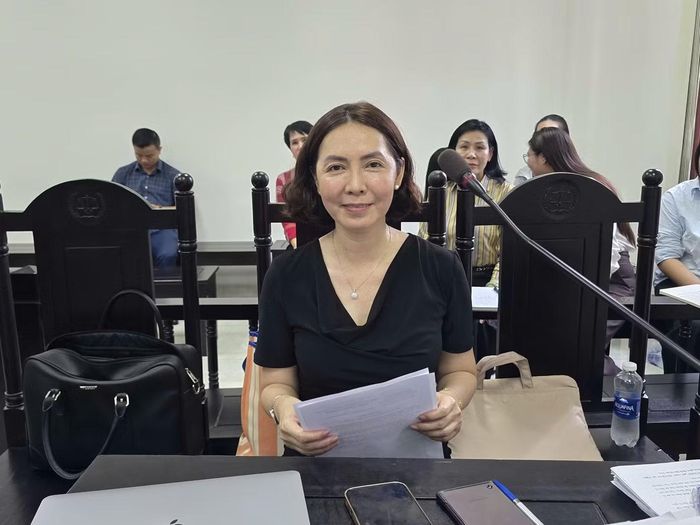 Bà Võ Ngọc Anh tại phiên tòa. Ảnh: Thỏ Mộc