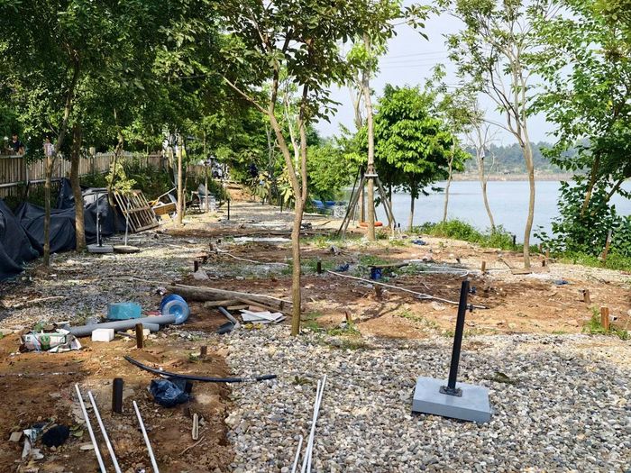 Vi phạm sau khi bị phá dỡ.