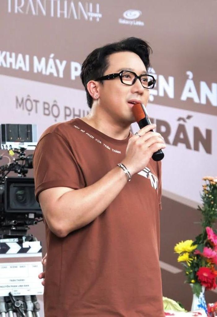 Trấn Thành tại tiệc khai máy phim Tết 2027. 