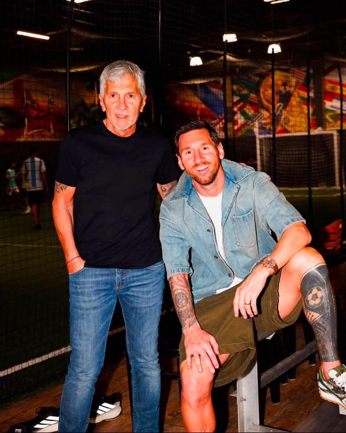 Messi đăng hình ảnh hạnh phúc bên cha lúc còn sống. Ảnh; Insta Leo Messi