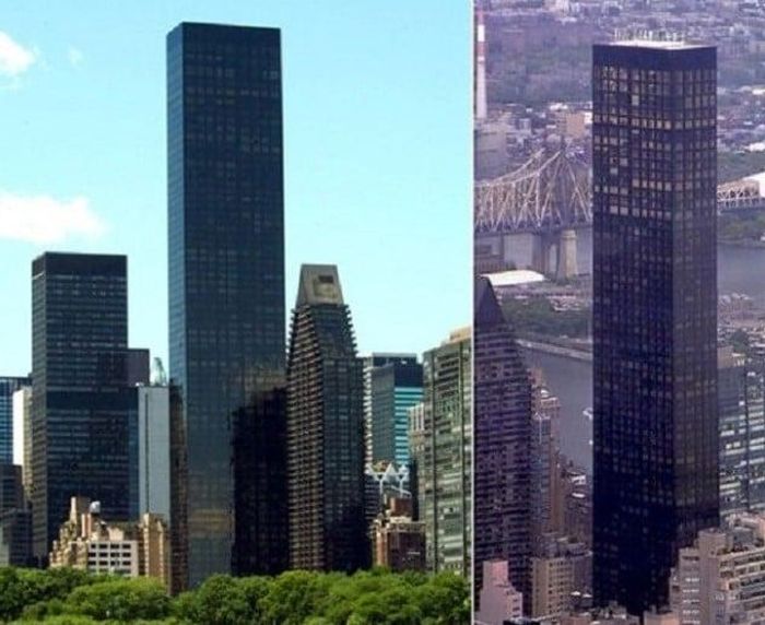 Trump Tower là tòa nhà chọc trời lấp lánh được xây dựng vào năm 1983.