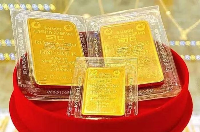 Giá vàng trong nước tăng nhẹ, giao dịch quanh mức 143,8 triệu đồng. (Ảnh: Vietnam+)