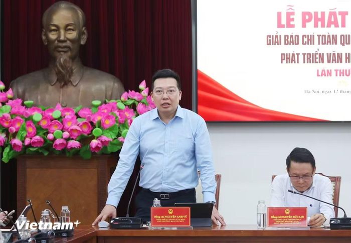 Tổng Biên tập Báo Văn Hóa Nguyễn Anh Vũ. (Ảnh: Trần Huấn)