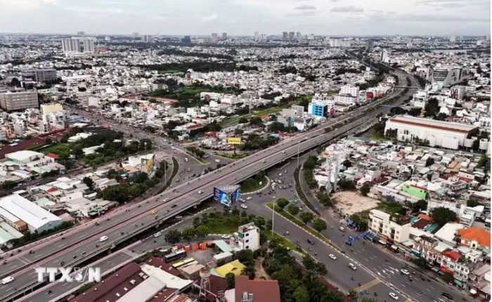 Một góc Thành phố Hồ Chí Minh. (Ảnh: Hồng Đạt/TTXVN)