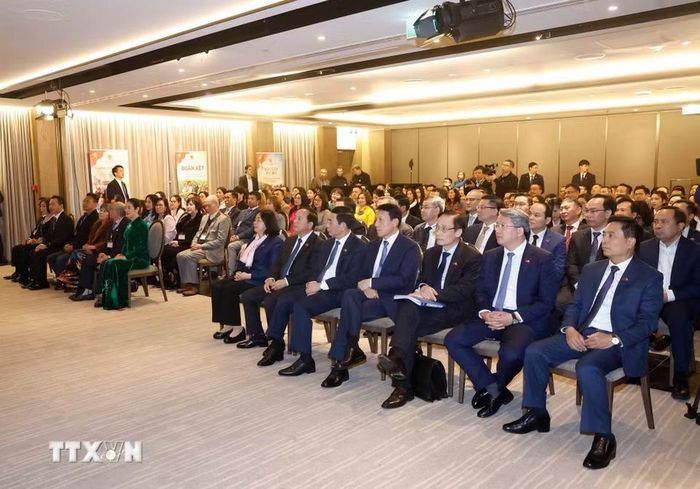 Các đại biểu tham dự cuộc gặp gỡ Tổng Bí thư, Chủ tịch nước Tô Lâm. (Ảnh: Thống Nhất/TTXVN)