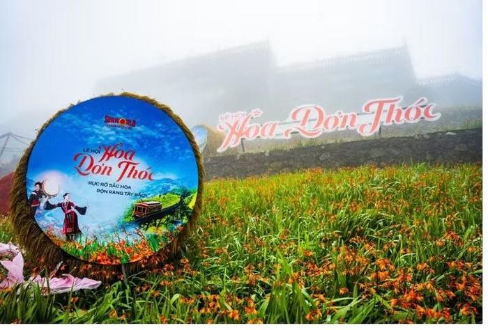 Lễ hội hoa dơn thóc lần thứ 3 được tổ chức tại Lào Cai. (Ảnh: Hiệp hội Du lịch tỉnh Lào Cai)