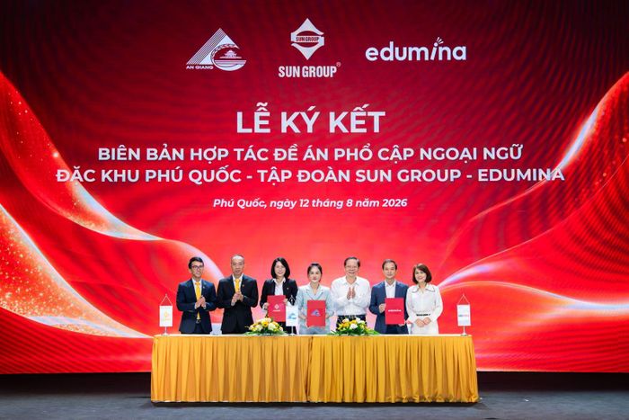 Đặc khu Phú Quốc và Sun Group ký biên bản ghi nhớ với EDUMINA (Cốc Cốc) để triển khai chương trình “Phú Quốc – Hello World”.
