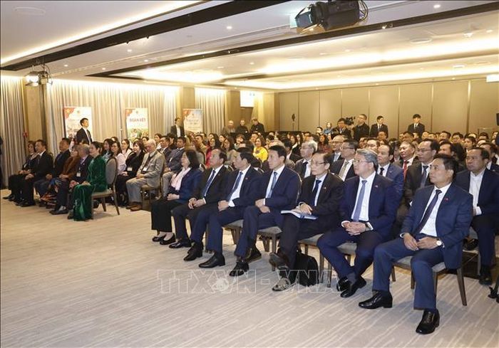 Các đại biểu tham dự cuộc gặp gỡ Tổng Bí thư, Chủ tịch nước Tô Lâm. Ảnh: Thống Nhất/TTXVN