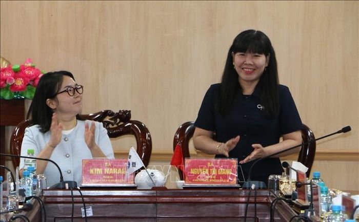 Bà Nguyễn Thị Giang, Phó Giám đốc Sở Nông nghiệp và Môi trường thành phố Cần Thơ cho biết ngành cam kết sẽ tiếp tục đồng hành cùng các tổ chức quốc tế góp phần phát triển nền nông nghiệp sinh thái, hiện đại, hiệu quả và phát thải thấp. Ảnh: Duy Khương/TTXVN