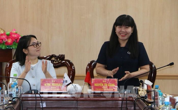 Bà Nguyễn Thị Giang, Phó Giám đốc Sở Nông nghiệp và Môi trường thành phố Cần Thơ cho biết ngành cam kết sẽ tiếp tục đồng hành cùng các tổ chức quốc tế góp phần phát triển nền nông nghiệp sinh thái, hiện đại, hiệu quả và phát thải thấp. Ảnh: Duy Khương – TTXVN