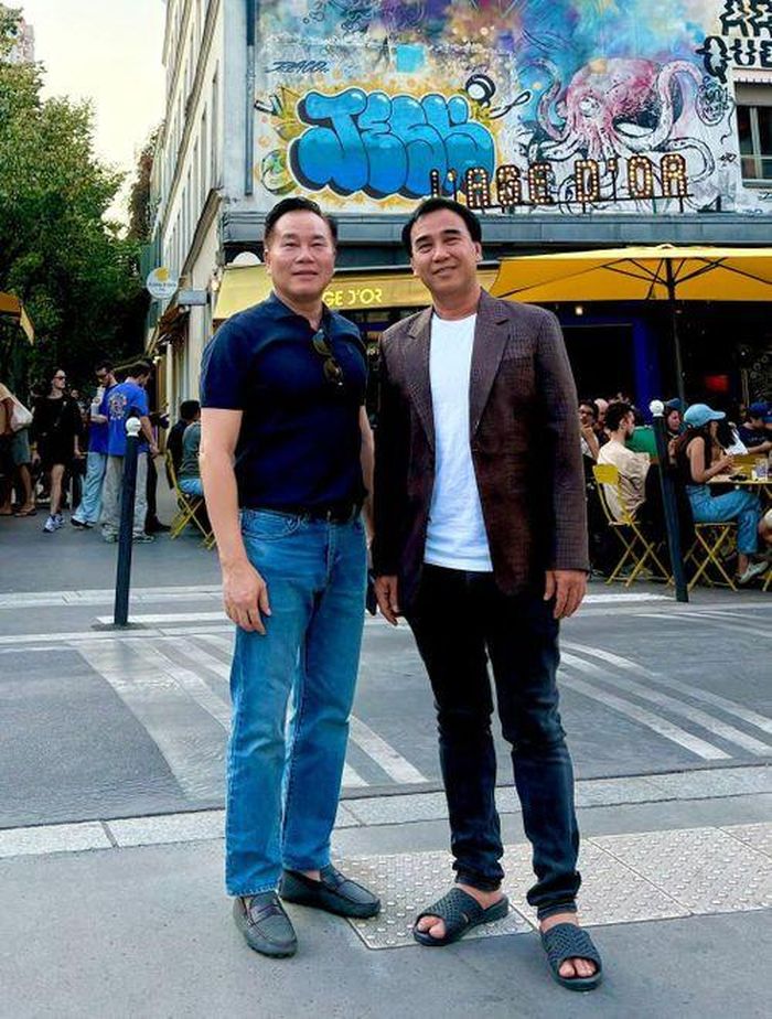Nghệ sĩ Quyền Linh có cuộc hội ngộ xúc động với võ sư Phạm Quang Long. 