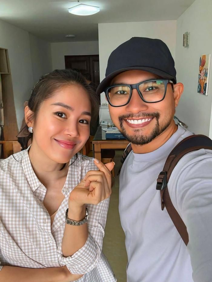 Lê Phương hội ngộ Huỳnh Đông, gợi nhớ mối duyên màn ảnh trong Vó ngựa trời Nam. Ảnh: FBNV