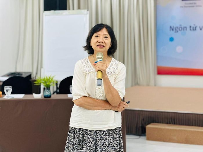 Bà Dương Thị Vân, Giám đốc Trung tâm Tư vấn và Hỗ trợ hòa nhập NKT (ICC), phát biểu