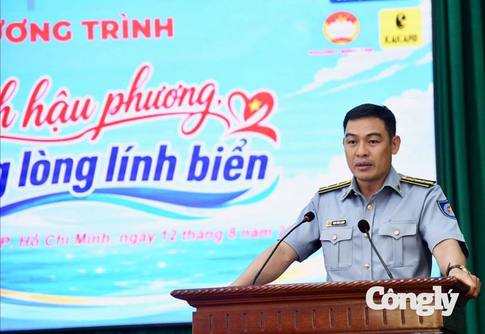 Ông Trịnh Hồng Quân, Ủy viên Ban Thường vụ Đảng ủy Chi đội Kiểm ngư số 2.