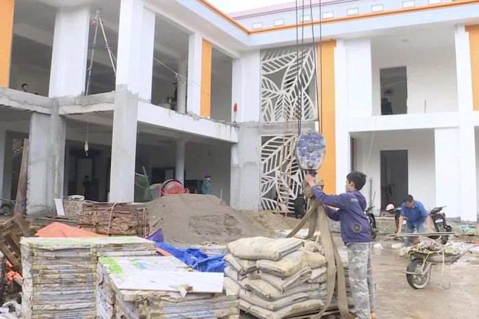 Trường Nội trú liên cấp Tiểu học và THCS Sơn Thủy đang có tiến độ cao nhất trong 6 trường nội trú liên cấp khởi công đợt 1 tại Thanh Hóa.