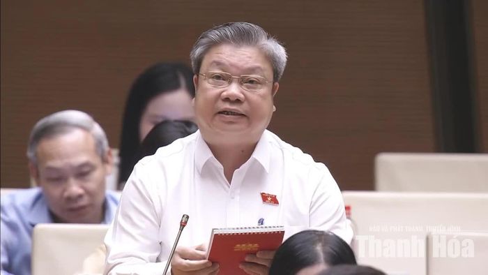 Đại biểu Bùi Văn Dũng, đại biểu chuyên trách Đoàn ĐBQH tỉnh Thanh Hoá.