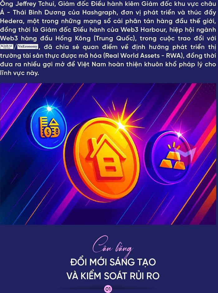 Từ góc độ của một tổ chức quốc tế, ông đánh giá như thế nào về thị trường tài sản mã hóa của Việt Nam hiện nay? Riêng với lĩnh vực tài sản thực được mã hóa (RWA), đây có phải là thị trường tiềm năng để Việt Nam tham gia không? 