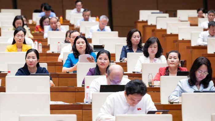 Các đại biểu tham dự phiên họp. Ảnh: Quốc hội